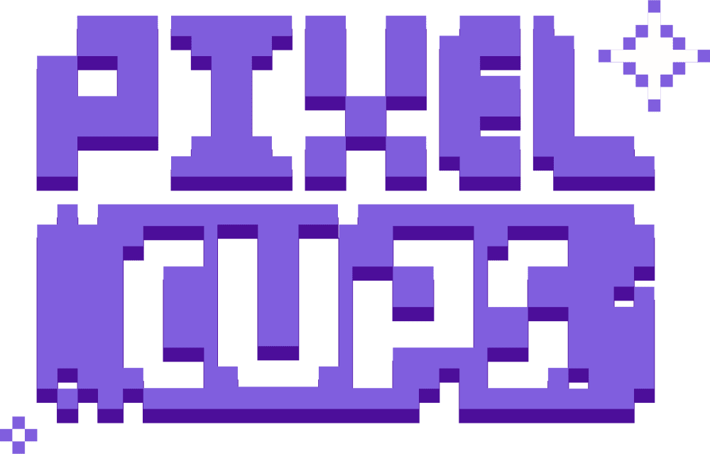 Pixel Cups Logo PURP