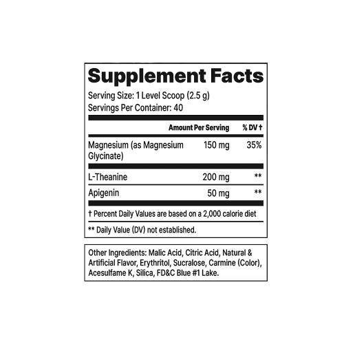 afk blueberry lemon cake supplement facts