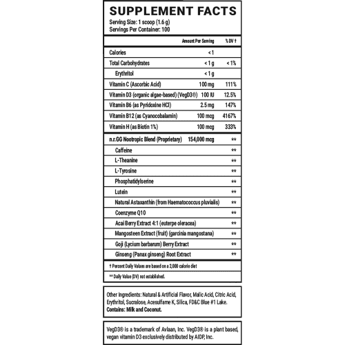 blo hole blast 100 serving supplement facts