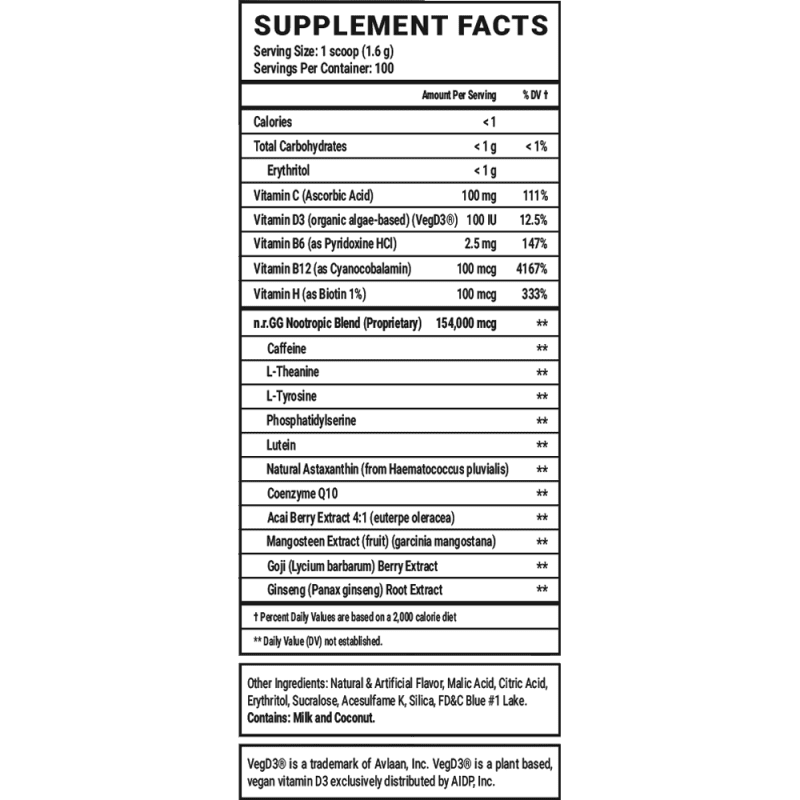 blo hole blast 100 serving supplement facts