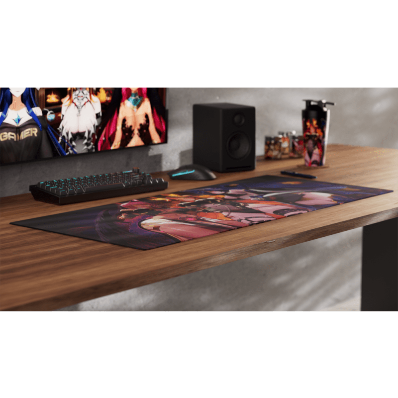 boss rush desk mousepad angled flat ships in