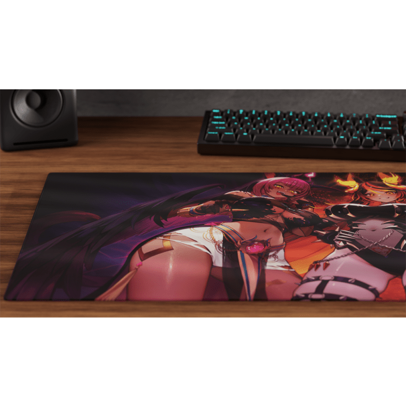 boss rush desk mousepad left ships in