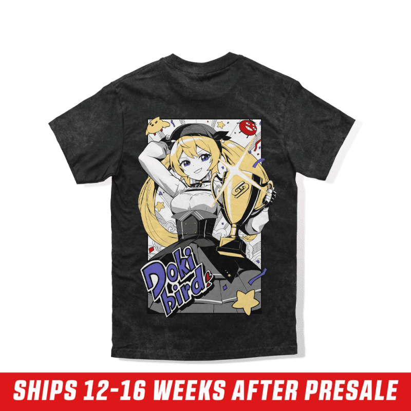 dokibird shirt back ships in