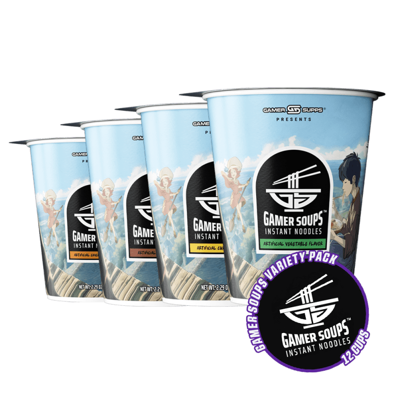 gamer soups variety pack 12 cups