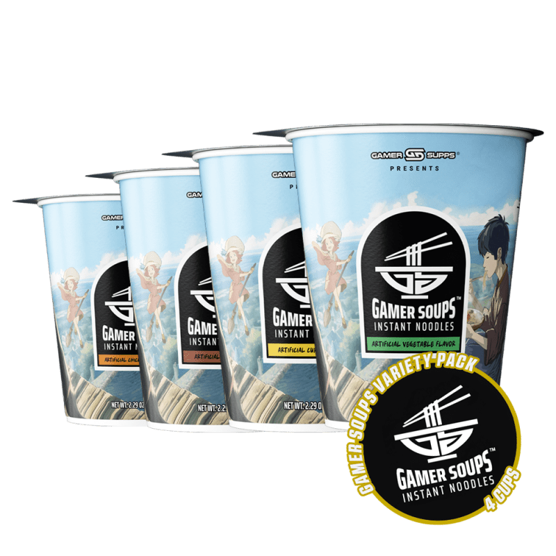 gamer soups variety pack 4 cups