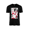 Black Succubus Waifu Shirt showing Graphic with Red, Black, and White Coloring, and Gamer Supps logo printed on tag